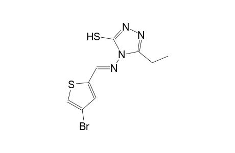 4-{[(E)-(4-bromo-2-thienyl)methylidene]amino}-5-ethyl-4H-1,2,4-triazole-3-thiol