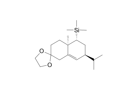 (7S,9R,10R)-3,3-Ethylenedioxy-9-trimethylsilyl-15-nor-5-eudesmene