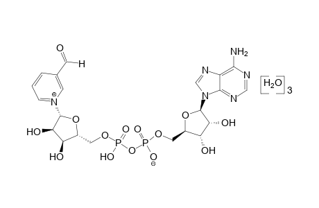 3-FORMYL-1-RIBOFURANOSYLPYRIDINIUM HYDROXIDE, 5' TO 5'-ESTER WITH ADENOSINE 5'-DIPHOSPHATE, INNER SALT, TRIHYDRATE