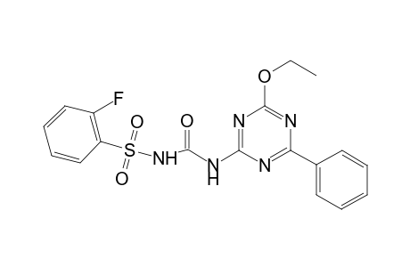1-(4-Ethoxy-6-phenyl-1,3,5-triazin-2-yl)-3-(2-fluorophenyl)sulfonyl-urea