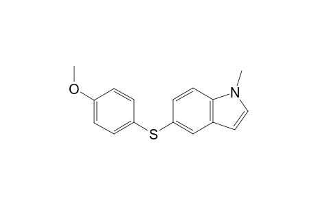 5-((4-Methoxyphenyl)thio)-1-methyl-1H-indole