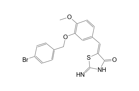 (5Z)-5-{3-[(4-bromobenzyl)oxy]-4-methoxybenzylidene}-2-imino-1,3-thiazolidin-4-one