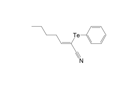 (Z/E)-2-Phenyltellanylhept-2-enenitrile