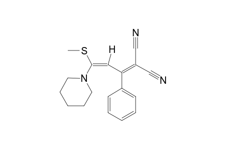 2-CYANO-5-METHYLTHIO-5-PIPERIDINO-3-PHENYL-PENTA-2,4-DIENE-NITRILE