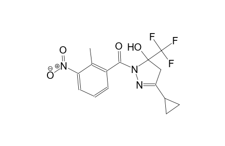 3-cyclopropyl-1-(2-methyl-3-nitrobenzoyl)-5-(trifluoromethyl)-4,5-dihydro-1H-pyrazol-5-ol