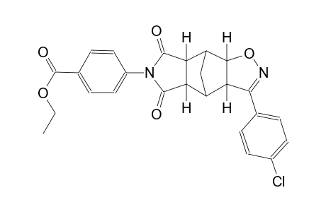 ethyl 4-((3aS,4S,4aR,7aS,8S,8aS)-3-(4-chlorophenyl)-5,7-dioxo-4a,5,7,7a,8,8a-hexahydro-3aH-4,8-methanoisoxazolo[4,5-f]isoindol-6(4H)-yl)benzoate