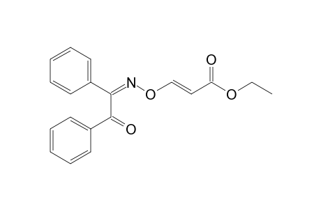 Ethyl 3-[(.alpha.-benzoylbenzyl)imino]oxy-2-propenoate