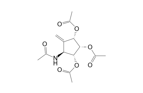 (1S,2S,3R,4S)-4-Acetamido-1,2,3-tri-O-acetyl-5-methylenecyclopentane-1,2,3-triol