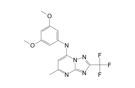 7-(3,5-DIMETHOXYPHENYLAMINE)-5-METHYL-2-(TRIFLUOROMETHYL)-[1,2,4]-TRIAZOLO-[1,5-A]-PYRIMIDINE