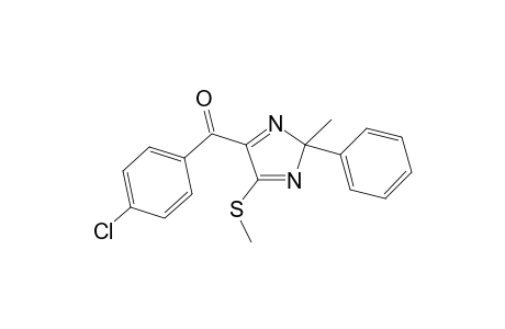 4-(p-Chlorobenzoyl)-5-methylthio-2-phenyl-2-methylisoimidazole