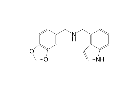 1H-indole-4-methanamine, N-(1,3-benzodioxol-5-ylmethyl)-