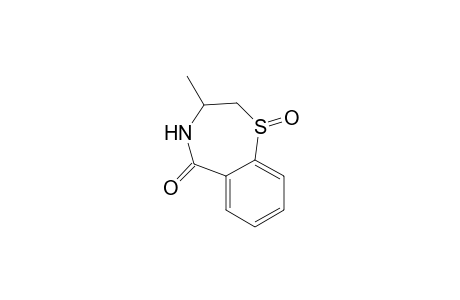 1,4-Benzothiazepin-5(2H)-one, 3,4-dihydro-3-methyl-, 1-oxide