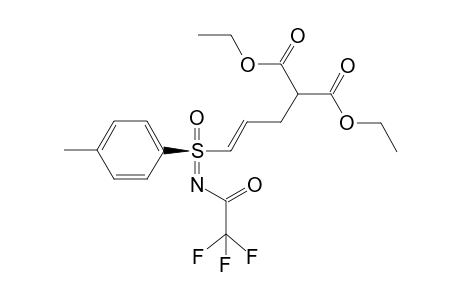 Diethyl (2E,Rs)-3-p-tolyl-N-(trifluoroacetyl)sulfoximino-2-propenylmalonate