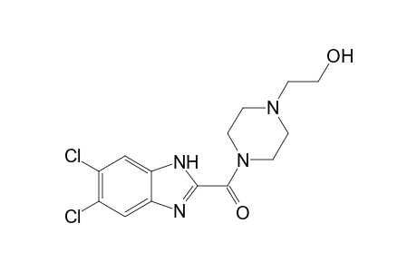 2-{4-[(5,6-Dichloro-1H-benzimidazol-2-yl)carbonyl]piperazin-1-yl}ethanol