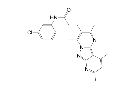 pyrido[2',3':3,4]pyrazolo[1,5-a]pyrimidine-3-propanamide, N-(3-chlorophenyl)-2,4,8,10-tetramethyl-