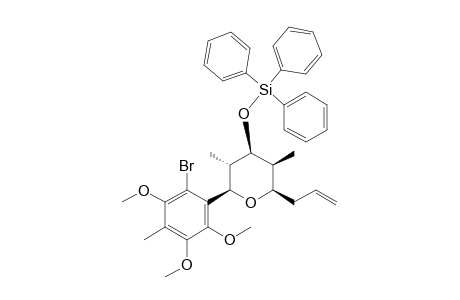 [(2R,3S,4S,5S,6R)-2-(2-bromanyl-3,5,6-trimethoxy-4-methyl-phenyl)-3,5-dimethyl-6-prop-2-enyl-oxan-4-yl]oxy-triphenyl-silane