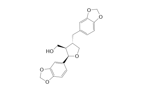 (2RS,3RS,4SR)-(2-Benzo[1,3]dioxol-5-yl-4-benzo[1,3]dioxol-5-ylmethyltetrahydrofuran-3-yl)methanol