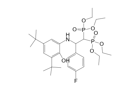 Tetraethyl 2-(3,5-di-tert-butyl-2-hydroxyphenylamino)-2-(4-fluorophenyl)ethane-1,1-diyldiphosphonate