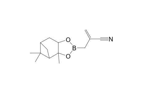 2-{[3'a,5',5'-Trimethyl-hexahydro-4',6'-methano-1,3,2-benzodioxaborol-2'-yl]methyl}prop-2-enenitrile