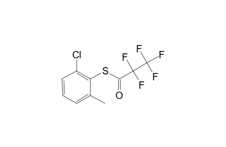 2-Chloro-6-methylthiophenol, S-pentafluoropropionyl-