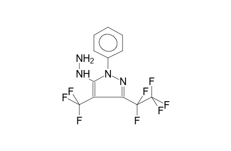1-PHENYL-3-PENTAFLUOROETHYL-4-TRIFLUOROMETHYL-5-HYDRAZINOPYRAZOLE
