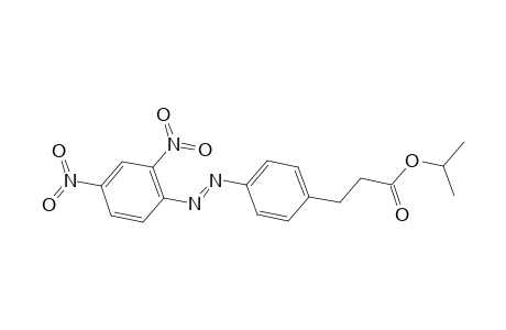 Isopropyl 3-(4-[(E)-(2,4-dinitrophenyl)diazenyl]phenyl)propanoate