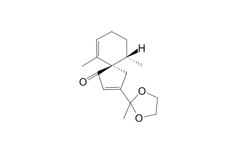 (5R*,10S*)-3-(2-Methyl-1,3-dioxolan-2-yl)-6,10-dimethylspiro[4.5]deca-2,6-dien-1-one