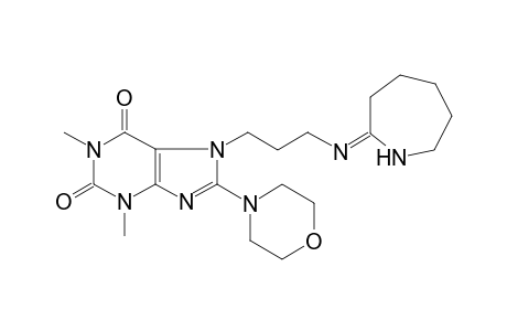 1,3-Dimethyl-8-(4-morpholinyl)-7-[3-(3,4,5,6-tetrahydro-2H-azepin-7-ylamino)propyl]purine-2,6-dione
