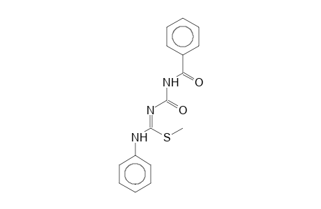 Carbamimidothioic acid, N-[(benzoylamino)carbonyl]-N'-phenyl-, methyl ester