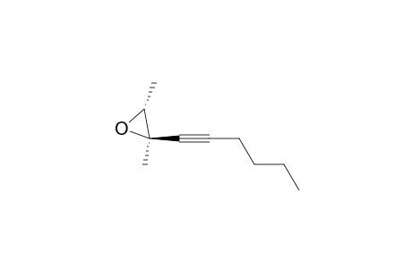 Oxirane, 2-(1-hexynyl)-2,3-dimethyl-, cis-