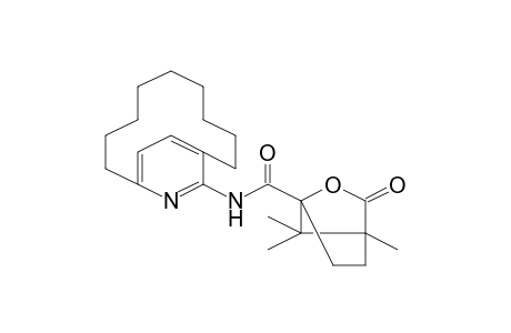 4,7,7-Trimethyl-3-oxo-2-oxa-bicyclo[2.2.1]heptane-1-carboxamide, N-(12-aza-bicyclo[9.2.2]pentadeca-1(14),11(15),12-trien-13-yl)-
