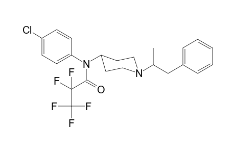 N-4-Chlorophenyl-N-[1-(1-phenylpropan-2-yl)piperidin-4-yl]pentafluoropropanamide