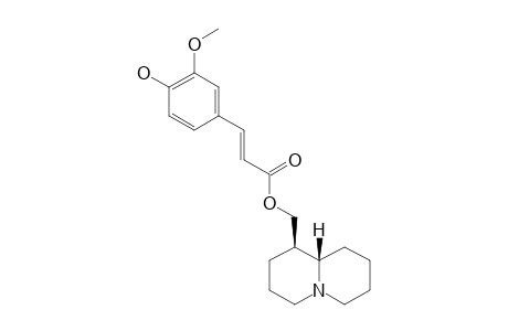 (+)-(TRANS-4'-HYDROXY-3'-METHOXYCINNAMOYL)-EPILUPININE