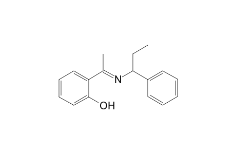 1-{N-[(.alpha.-Ethybenzyl)imino]ethyl}-phenol