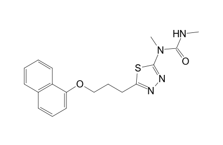 Urea, N,N'-dimethyl-N-[5-[3-(1-naphthalenyloxy)propyl]-1,3,4-thiadiazol-2-yl]-
