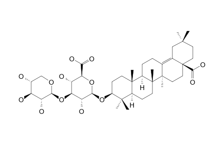 SCOPARIANOSIDE-C;3-BETA-HYDROXY-OLEAN-13(18)-EN-28-OIC-ACID-3-O-BETA-D-XYLOPYRANOSYL-(1->3)-BETA-D-GLUCOPYRANOSIDURONIC-ACID