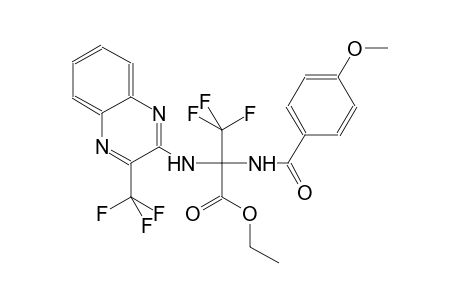 alanine, 3,3,3-trifluoro-N-(4-methoxybenzoyl)-2-[[3-(trifluoromethyl)-2-quinoxalinyl]amino]-, ethyl ester