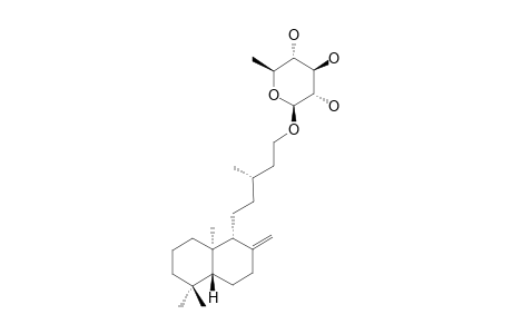 ENT-(13S)-8(17)-LABDEN-15-O-ALPHA-L-RHAMNOPYRANOSIDE