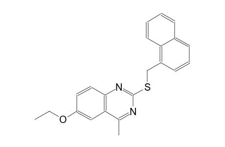 6-ethoxy-4-methyl-2-[(1-naphthylmethyl)sulfanyl]quinazoline