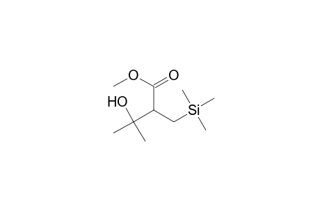 Butanoic acid, 3-hydroxy-3-methyl-2-[(trimethylsilyl)methyl]-, methyl ester