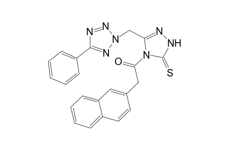 4-[.alpha.-Naphthalenylmethyl)carbonyl]-5-[(5'-phenyl-2(2H)-tetrazolyl)methyl]-1,2,4(4H)-triazole-3-thione