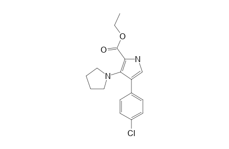 4-(4-chlorophenyl)-3-pyrrolidin-1-yl-1H-pyrrole-2-carboxylic acid ethyl ester