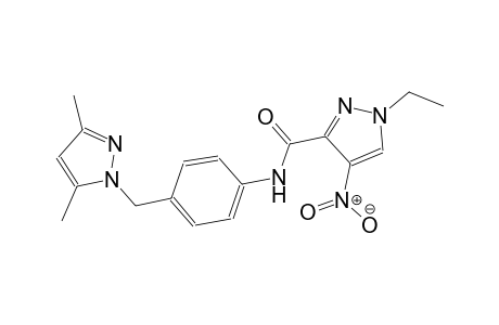 N-{4-[(3,5-dimethyl-1H-pyrazol-1-yl)methyl]phenyl}-1-ethyl-4-nitro-1H-pyrazole-3-carboxamide