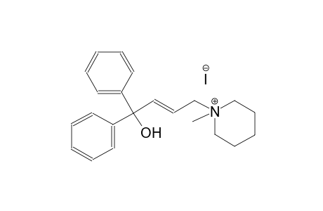 1-[(2E)-4-hydroxy-4,4-diphenyl-2-butenyl]-1-methylpiperidinium iodide