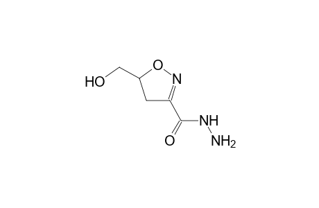 3-isoxazolecarboxylic acid, 4,5-dihydro-5-(hydroxymethyl)-, hydrazide