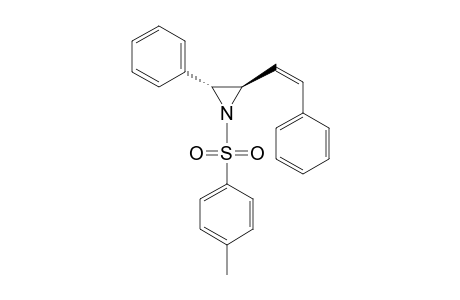 cis-N-Tosyl-2-phenyl-3-(trans-.beta.-phenylvinyl)aziridine