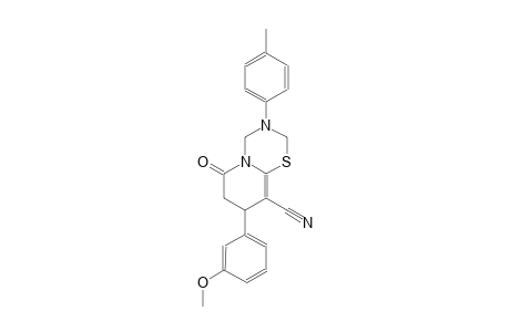 2H,6H-pyrido[2,1-b][1,3,5]thiadiazine-9-carbonitrile, 3,4,7,8-tetrahydro-8-(3-methoxyphenyl)-3-(4-methylphenyl)-6-oxo-