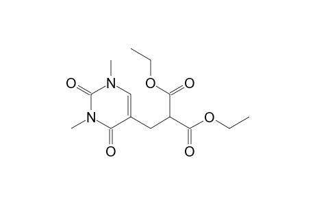 Ethyl 2-(ethoxycarbonyl)-3-(1',2',3',4'-tetrahydro-1',3'-dimethyl-2',4'-dioxopyrimidin-5'-yl)propanoate