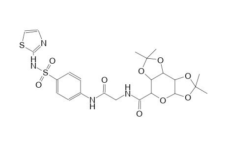 (3aR,5aR,8aS,8bR)-2,2,7,7-tetramethyl-N-(2-oxo-2-((4-(N-(thiazol-2-yl)sulfamoyl)phenyl)amino)ethyl)tetrahydro-3aH-bis([1,3]dioxolo)[4,5-b:4',5'-d]pyran-5-carboxamide