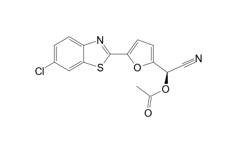 Acetic acid (R)-[5-(6-chloro-benzothiazol-2-yl)-furan-2-yl]-cyano-methyl ester